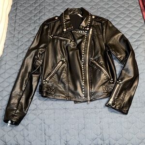 Free People Black Biker Jacket